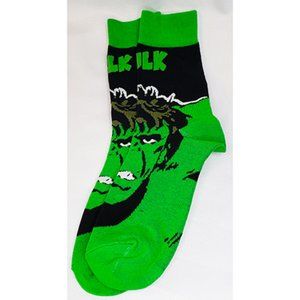 Disney Anime Socks Avengers Marvel Cartoon Figure The Hulk Unisex NW WOT